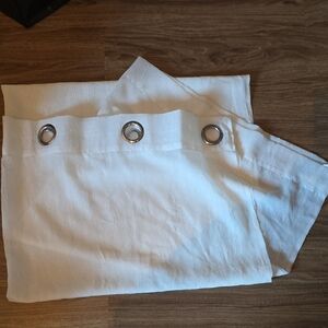 White Grommet Curtain Panel